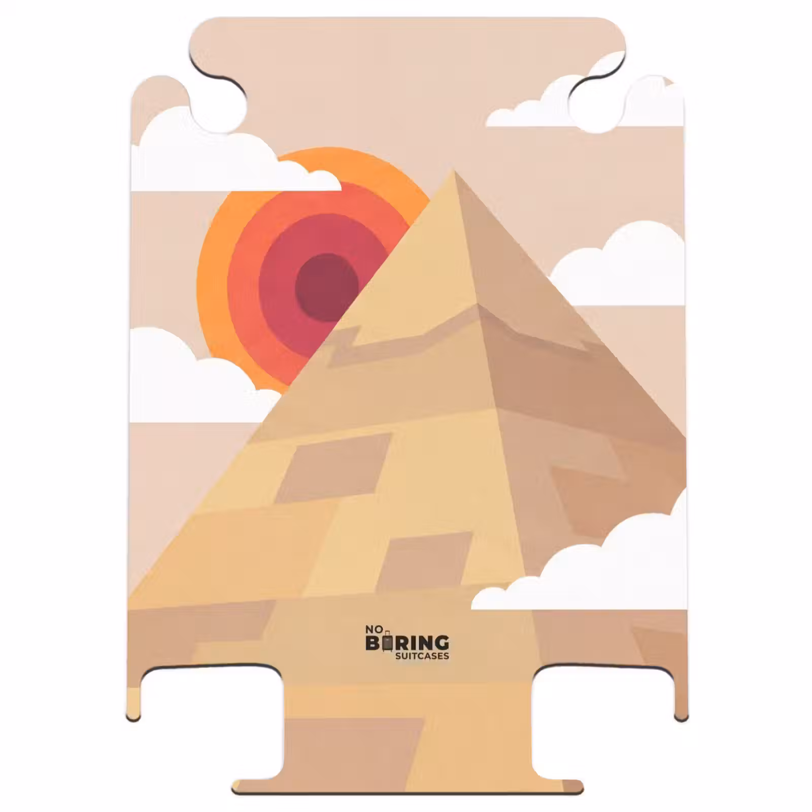 CaseSwap™ - Pyramide – Sonne – Wüste – Modern – Orange — 1