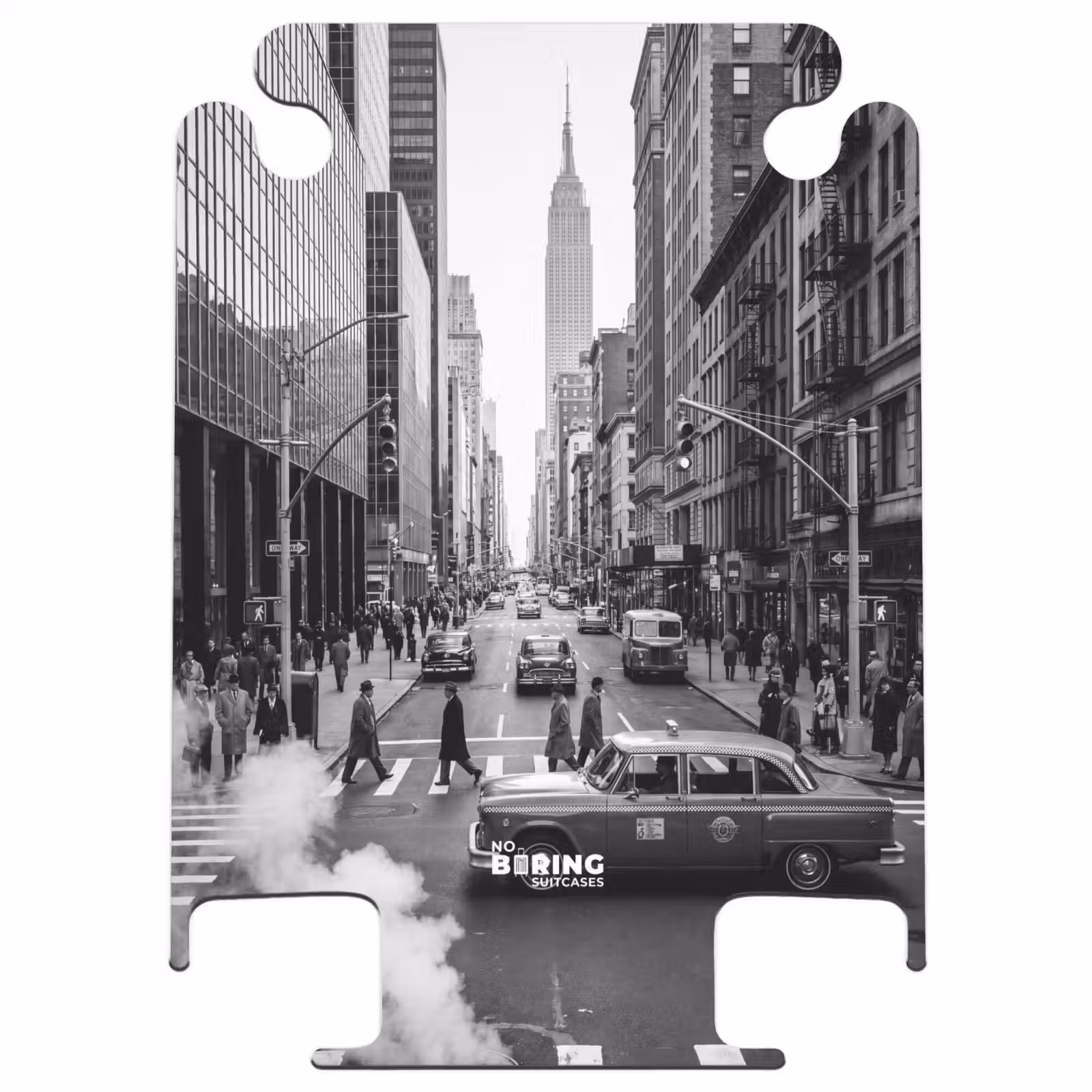 CaseSwap™ - Stadt – Straße – Gebäude – Verkehr – Schwarz-Weiß — 1