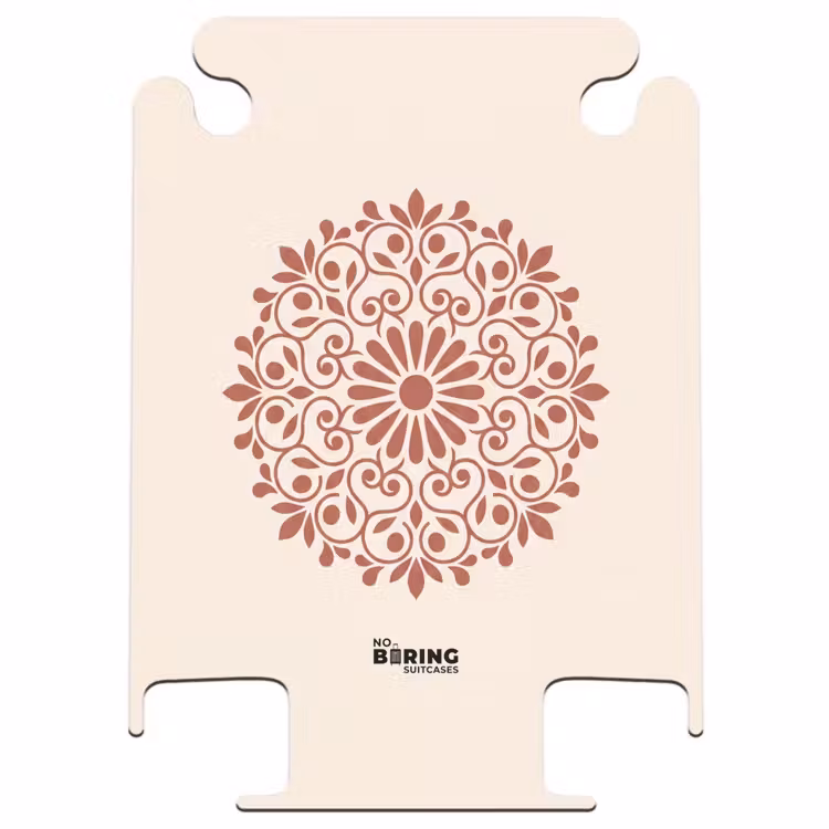 CaseSwap™ - Dekoration – Kreis – Symmetrisch – Modern – Rotbraun — 1