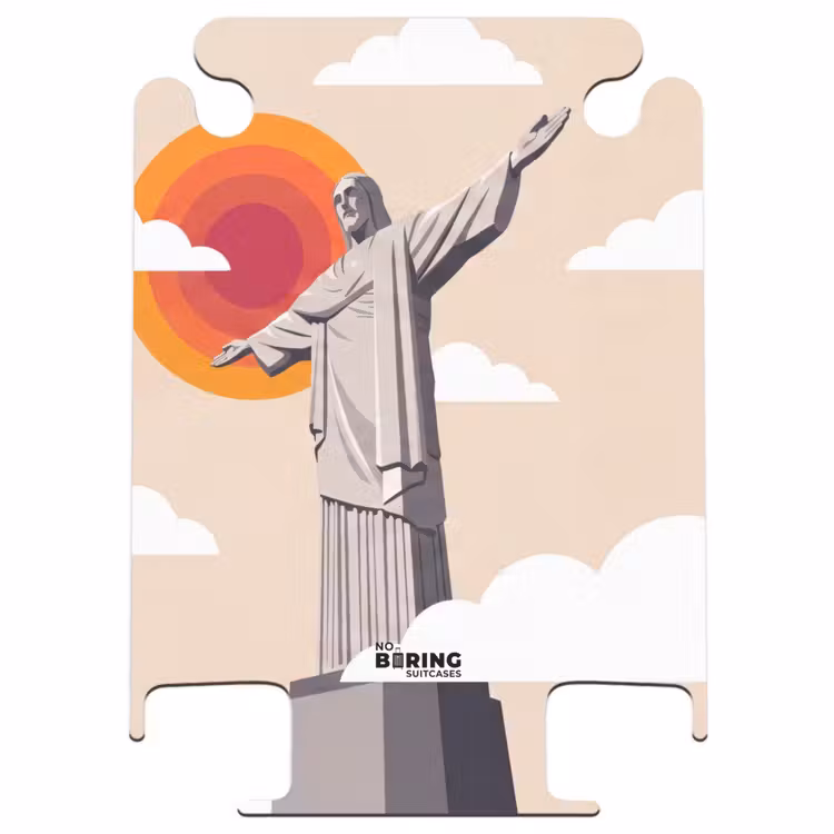 CaseSwap™ - Denkmal – Stadt – Sonnenuntergang – Minimalistisch – Orange — 1