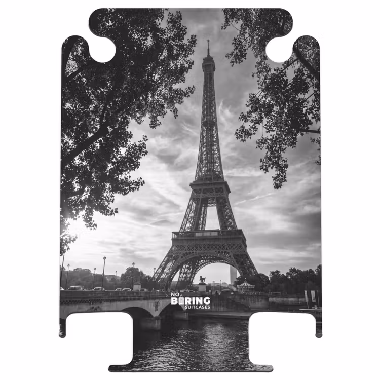 CaseSwap™ - Eiffelturm – Paris – Fluss – Architektur – Schwarz-Weiß — 1