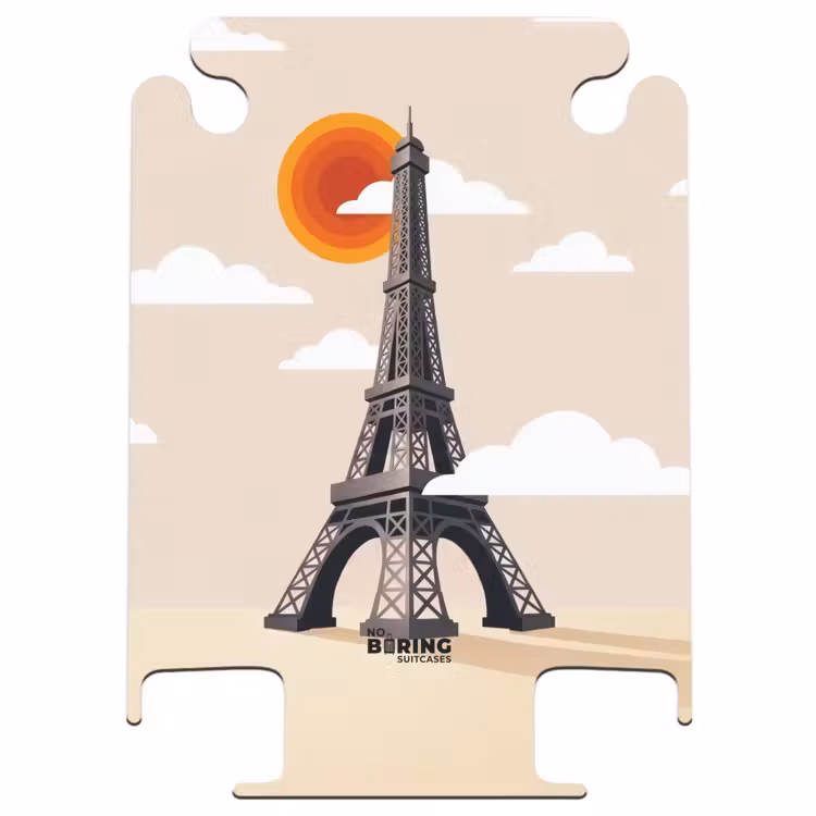 CaseSwap - Eiffelturm – Sonne – Architektur – Abstrakt – Beige — 1