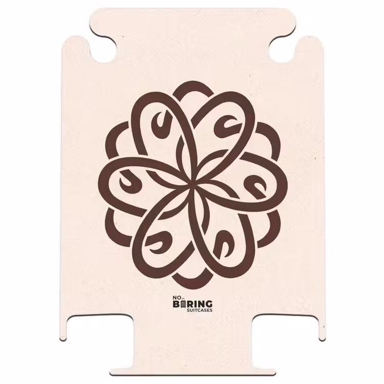 CaseSwap™ - Muster – Knopf – Abstrakt – Modern – Braun — 1