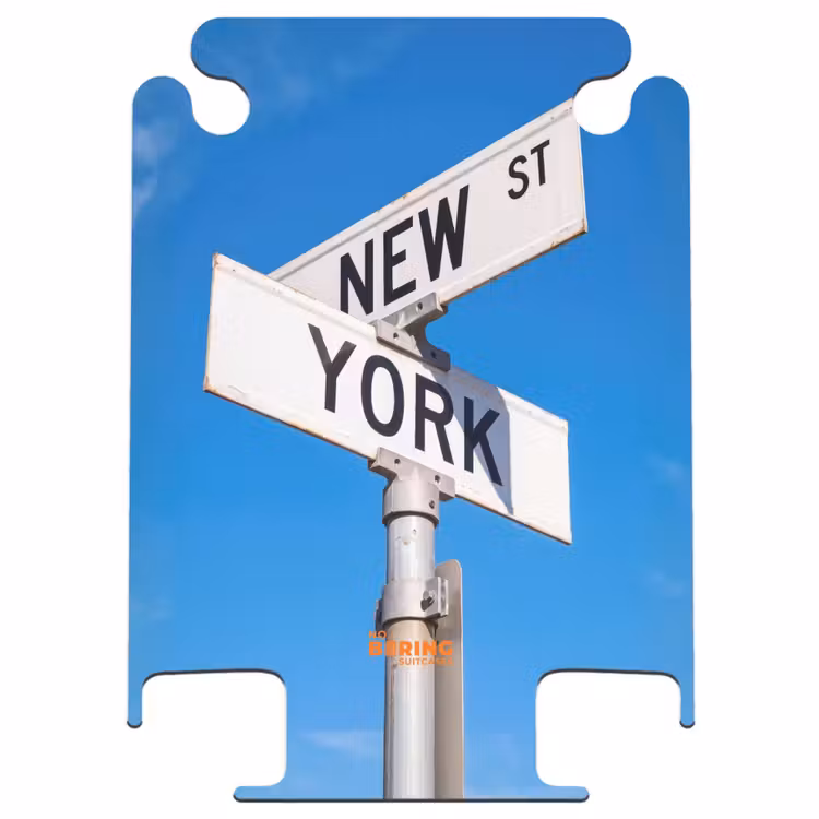 CaseSwap™ - New York – Straßenschild – Stadt – Urban – Blau — 1
