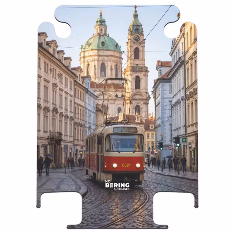 CaseSwap™ - Straßenbahn – Straße – Stadtansicht – Klassisch – Rot — 1