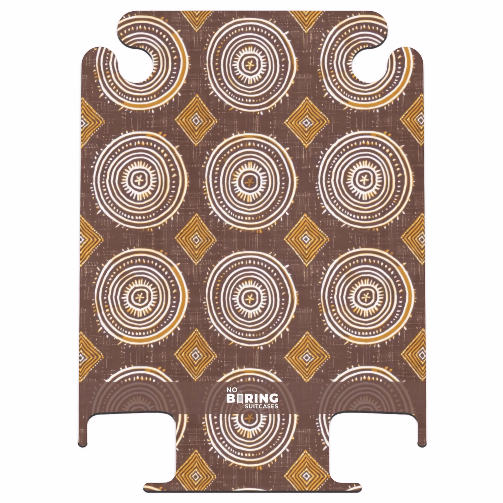 CaseSwap™ - Schokoladenbraun – Ethno – Tribal – Kreise – Muster — 1