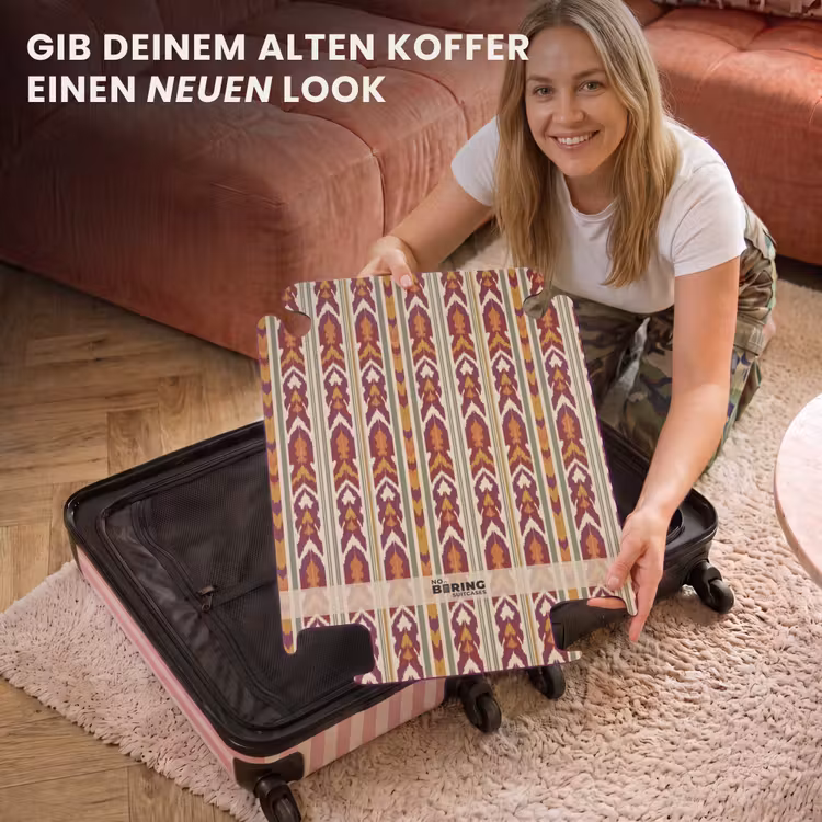 CaseSwap - Ikat – Bordeauxrot – Ethno – Muster — 3