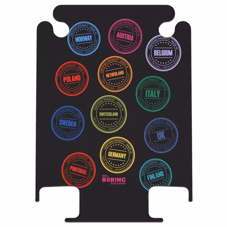 CaseSwap™ - Neon – Länder – Schwarz – Stempel — 1