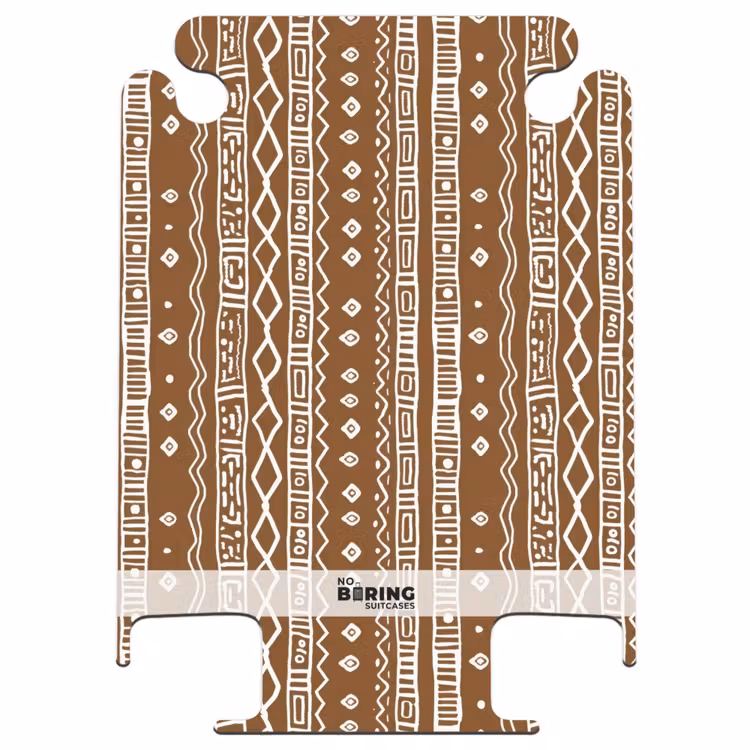 CaseSwap™ - Schokoladenbraun – Ethno – Tribal – Muster — 1