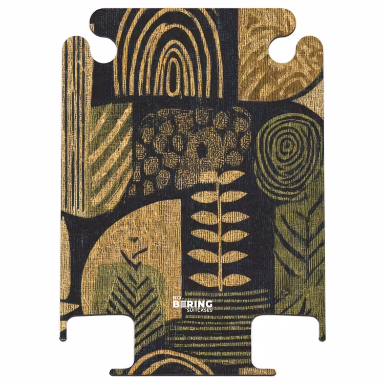 CaseSwap - Schwarz – Ockergelb – Botanisch – Textur — 1