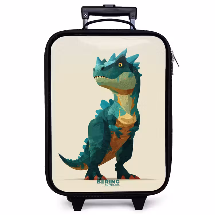 Kinderkoffer - Gehörnter Dino mit scharfen Blicken — 1