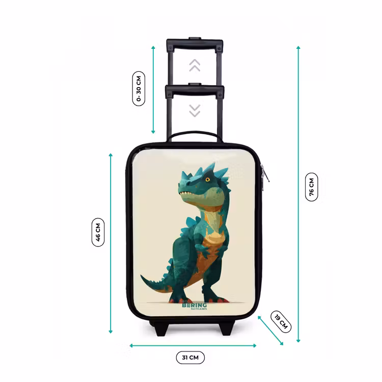 Kinderkoffer - Gehörnter Dino mit scharfen Blicken — 7