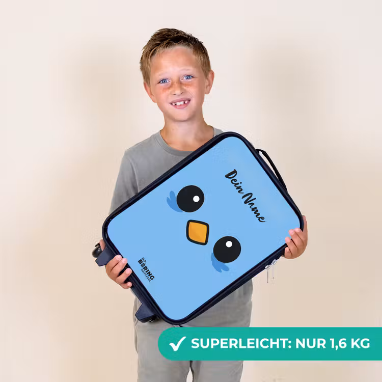 Kinderkoffer - Kawai - Vogel - Blau — 2