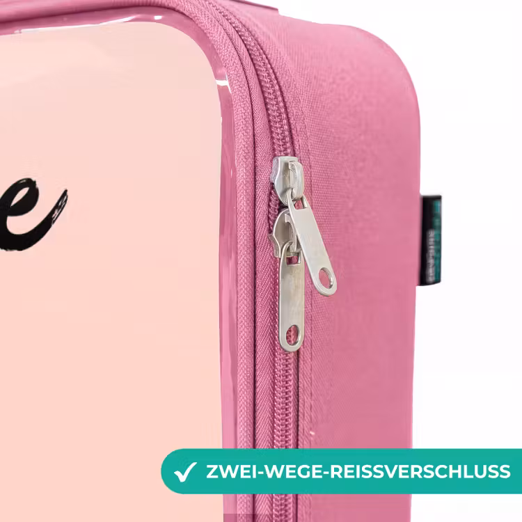 Kinderkoffer Rosa mit Name - Kawai - Schwein - Rosa — 5