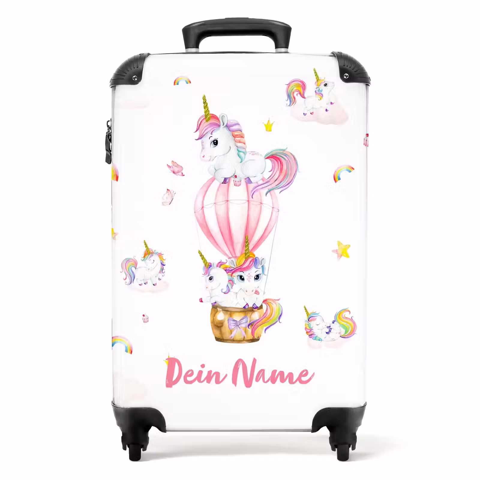 Koffer mit Name - Luftige Einhörner — 1