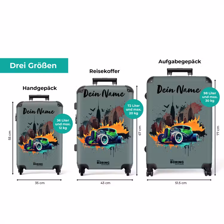 Koffer mit Name - Auto in Geisterstadt — 3
