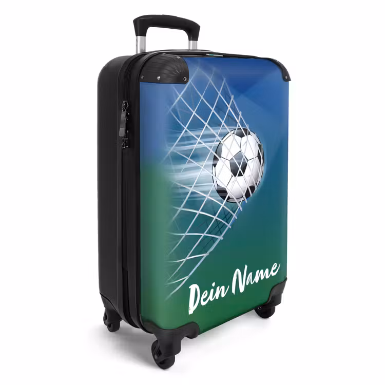 Koffer mit Name - Goalgetter blau — 2