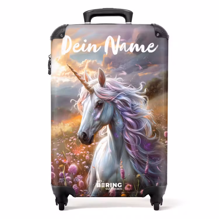 Koffer mit Name - Pastellfarbene Perle Horn — 1