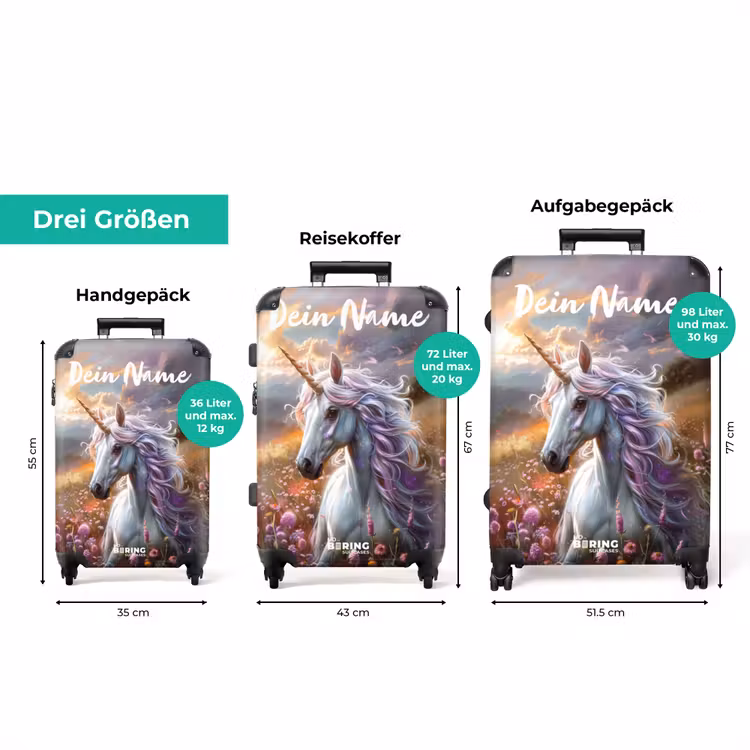 Koffer mit Name - Pastellfarbene Perle Horn — 3