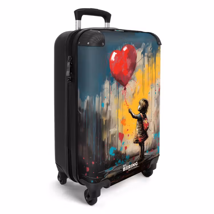 CaseSwap™ - Mädchen mit Luftballon im Graffiti-Stil — 2