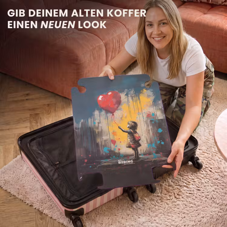 CaseSwap™ - Mädchen mit Luftballon im Graffiti-Stil — 3