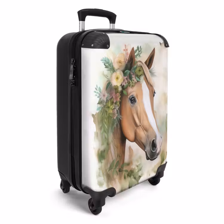 CaseSwap™ - Koffer - Pferd - Blumen - Natur - Aquarell - Tiere — 2