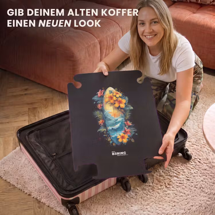 CaseSwap™ - Surfbrett umgeben von Blumen — 3