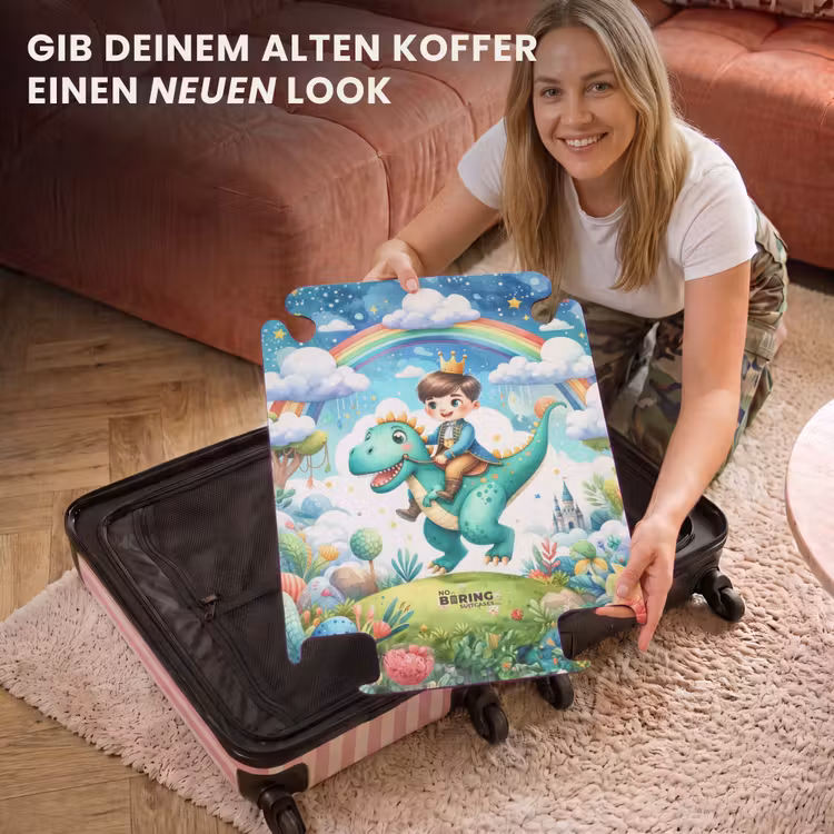 CaseSwap™ - Prinz mit Krone auf einem grünen Dino — 3