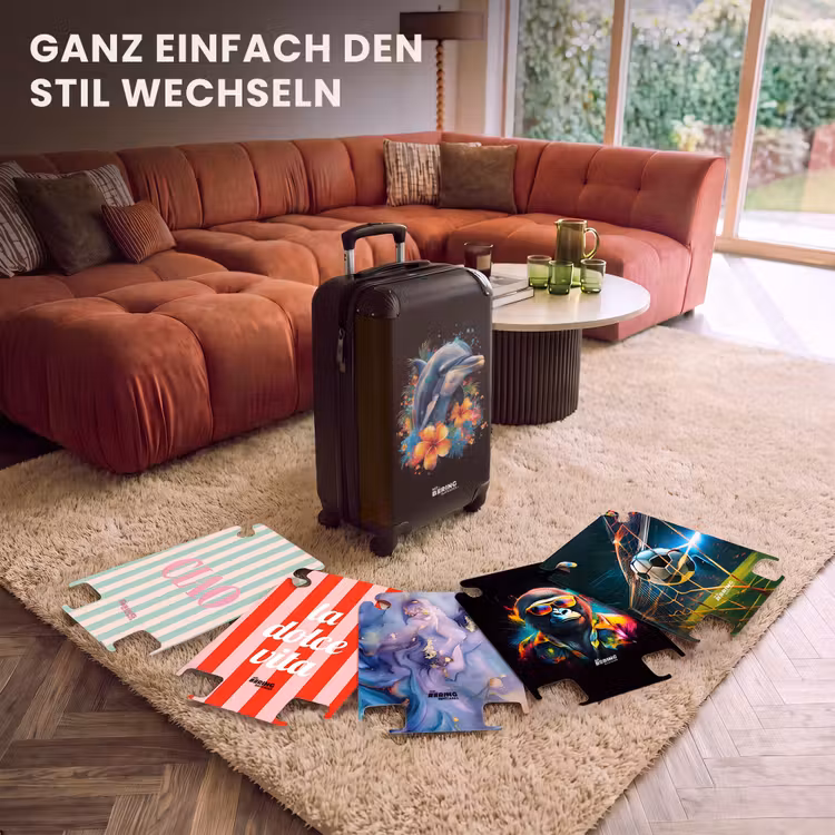 CaseSwap™ - Delphin inmitten von Graffiti-Blumen — 5