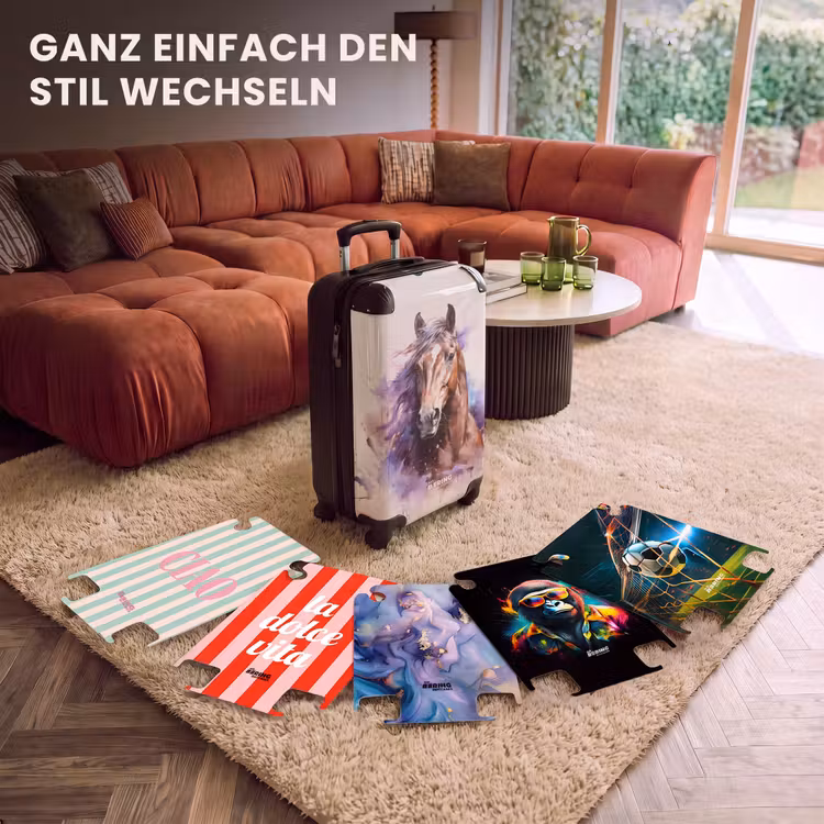 CaseSwap™ - Aquarelliertes Pferd mit bunten Spritzern — 5