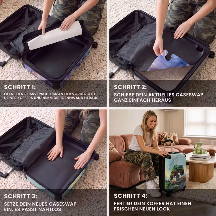 CaseSwap™ - Grüner Monstertruck mit Pinselstrichen — 4
