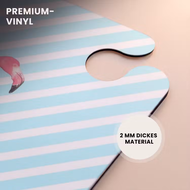CaseSwap™ - Gestreifter Flamingo auf Rollschuhen — 6