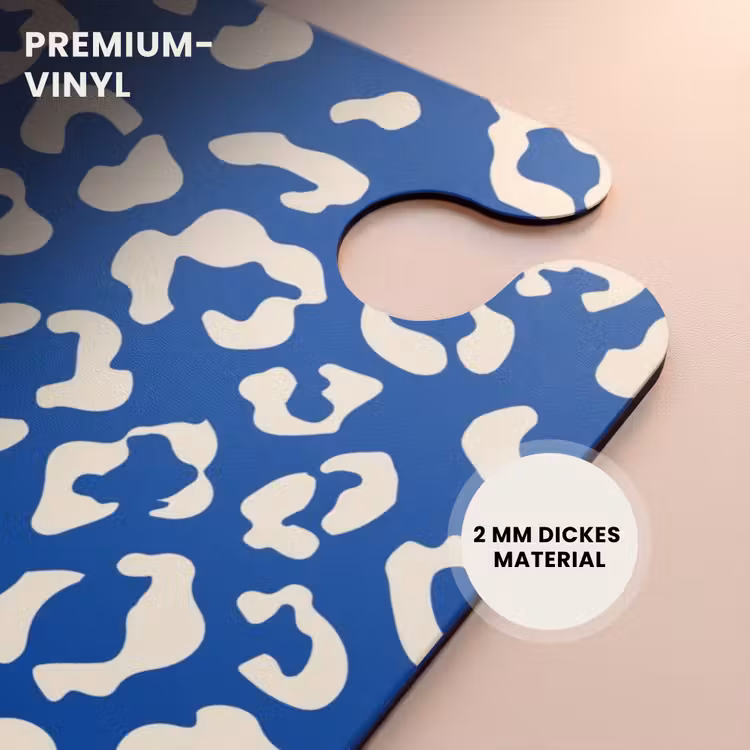 CaseSwap™ - Tiermuster - Koffer mit Pantherprint in Blau und Weiß — 6