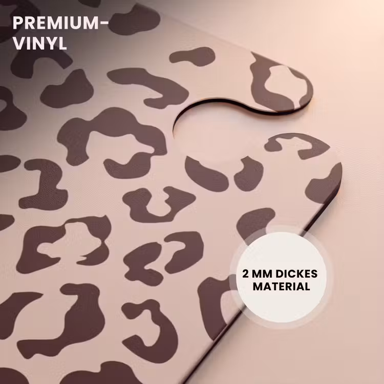 CaseSwap™ - Tiermuster - Koffer mit Pantherprint in Braun und Beige — 6