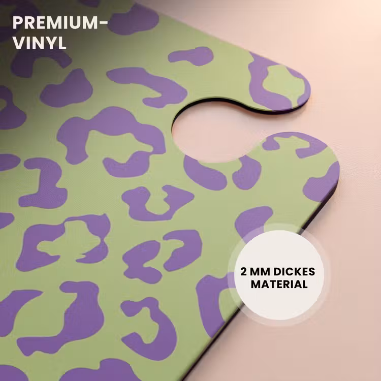 CaseSwap™ - Tiermuster - Koffer mit Pantherprint in Lila und Grün — 6