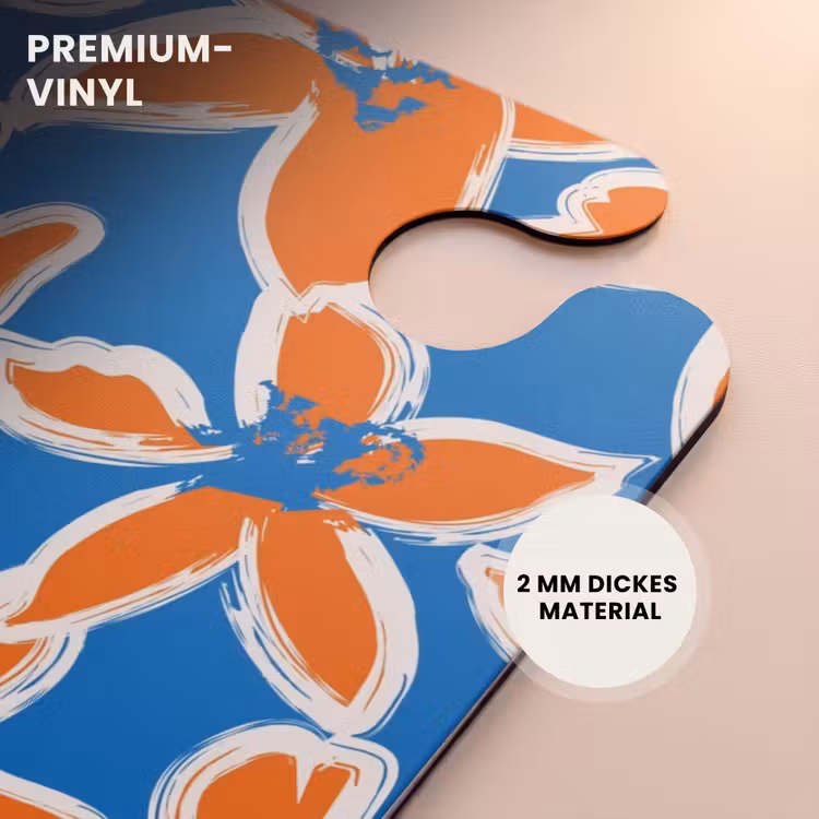 CaseSwap™ - Pastellfarbene Blumen - Orange mit Blau — 6