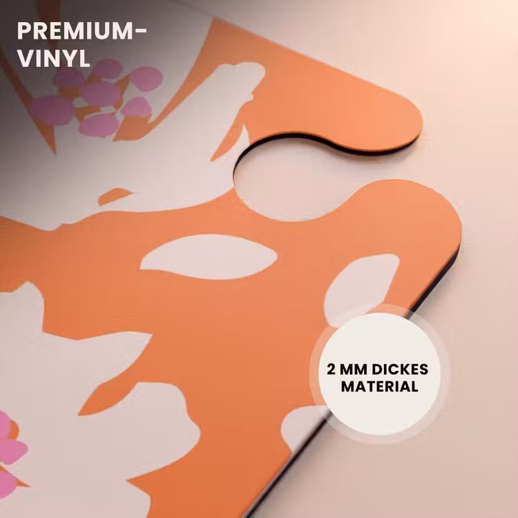 CaseSwap™ - Pastellfarbene Blumen - Creme mit Orange — 6