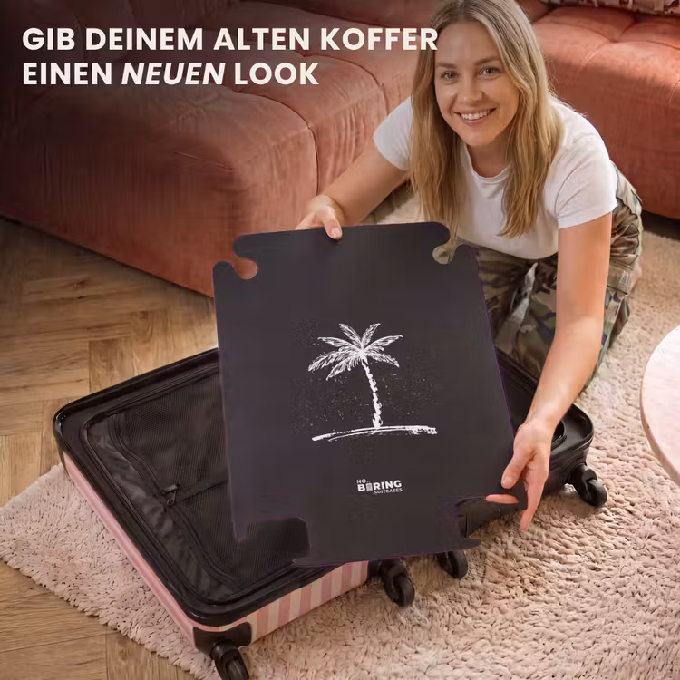 CaseSwap™ - Palmen - Palme auf schwarzem Hintergrund — 3