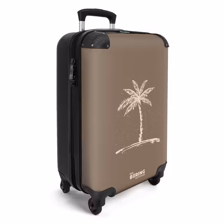 CaseSwap™ - Palmen - Palme auf taupe-braunem Hintergrund — 2
