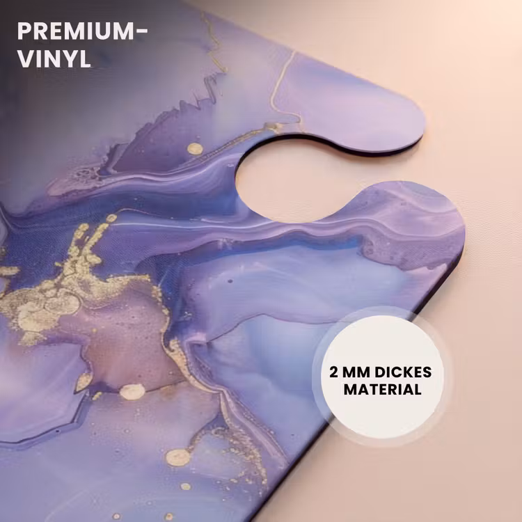 CaseSwap™ - Marmor - Verträumte Marmor-Wellen in Lila und Blau — 6