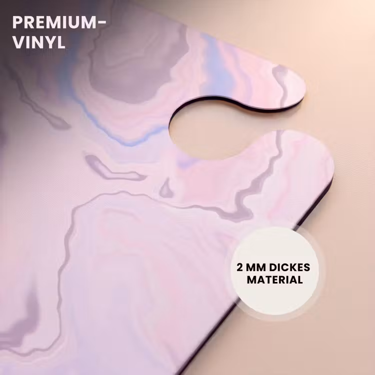 CaseSwap™ - Marmor - Pastellrosa und blaue Marmorwirbel — 6