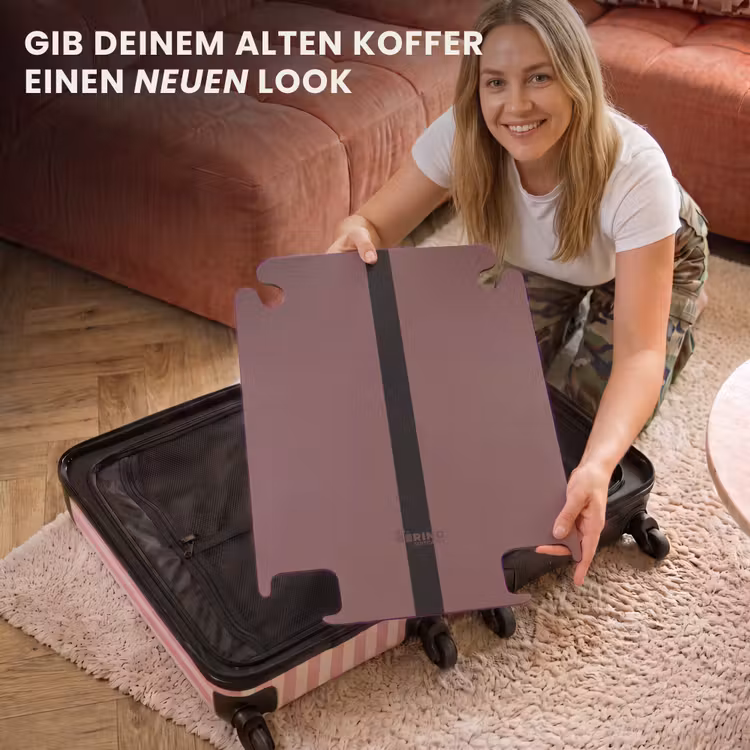 CaseSwap™ - Minimal - Kastanienbraun mit schwarzem Streifen — 3