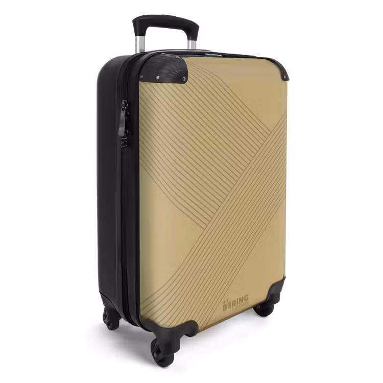 CaseSwap™ - Minimal - Sich kreuzende Linien auf Goldbeige — 2