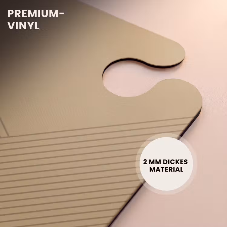 CaseSwap™ - Minimal - Sich kreuzende Linien auf Goldbeige — 6