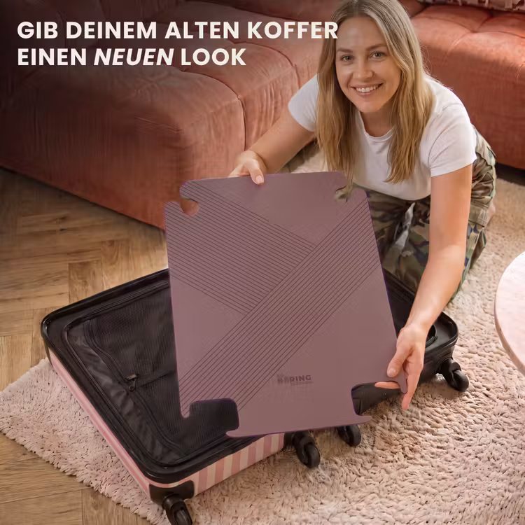 CaseSwap™ - Minimal - Sich kreuzende Linien auf Altrosa — 3