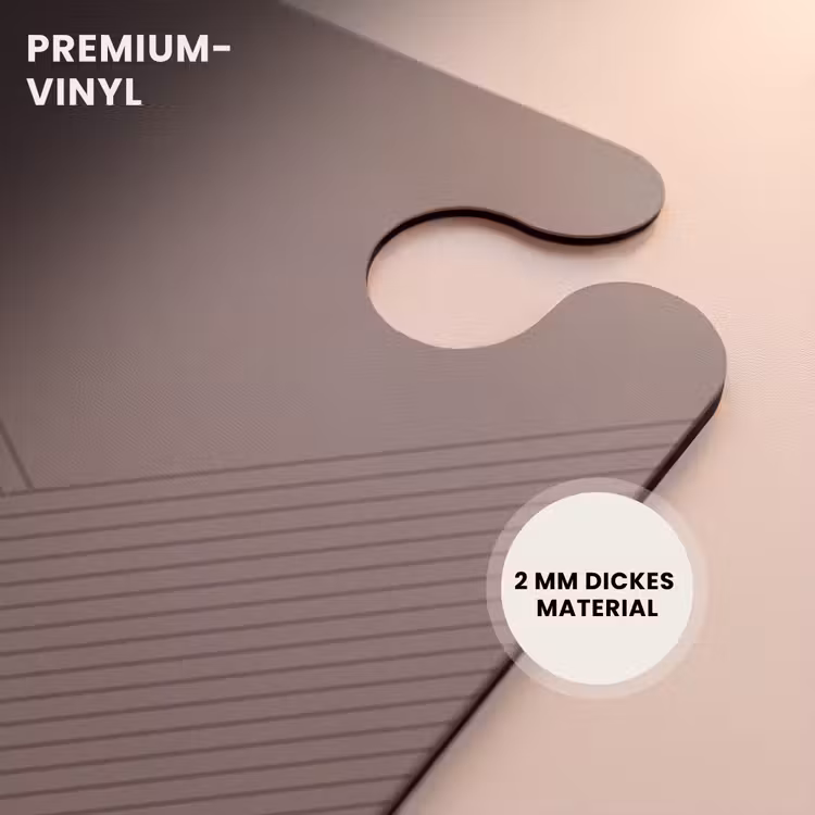 CaseSwap™ - Minimal - Sich kreuzende Linien auf dunklem Taupe — 6