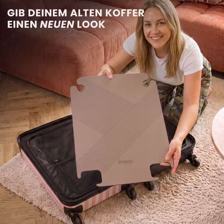CaseSwap™ - Minimal - Sich kreuzende Linien auf warmem Braun — 3