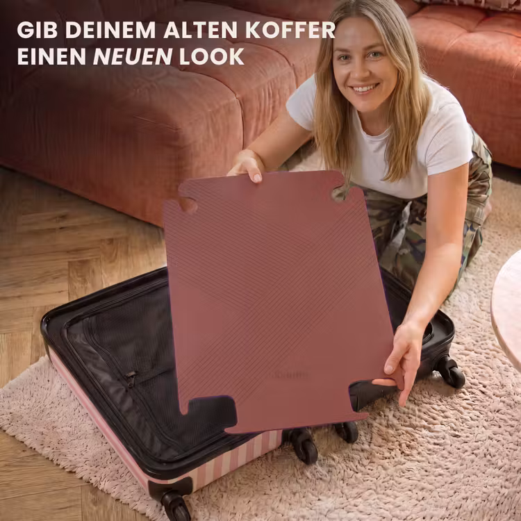 CaseSwap™ - Minimal - sich kreuzende Linien auf Dunkelrot — 3