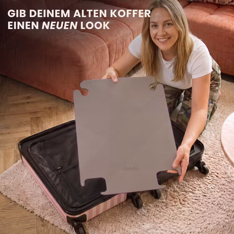 CaseSwap™ - Minimal - Sich kreuzende Linien auf taupefarbenem Braun — 3