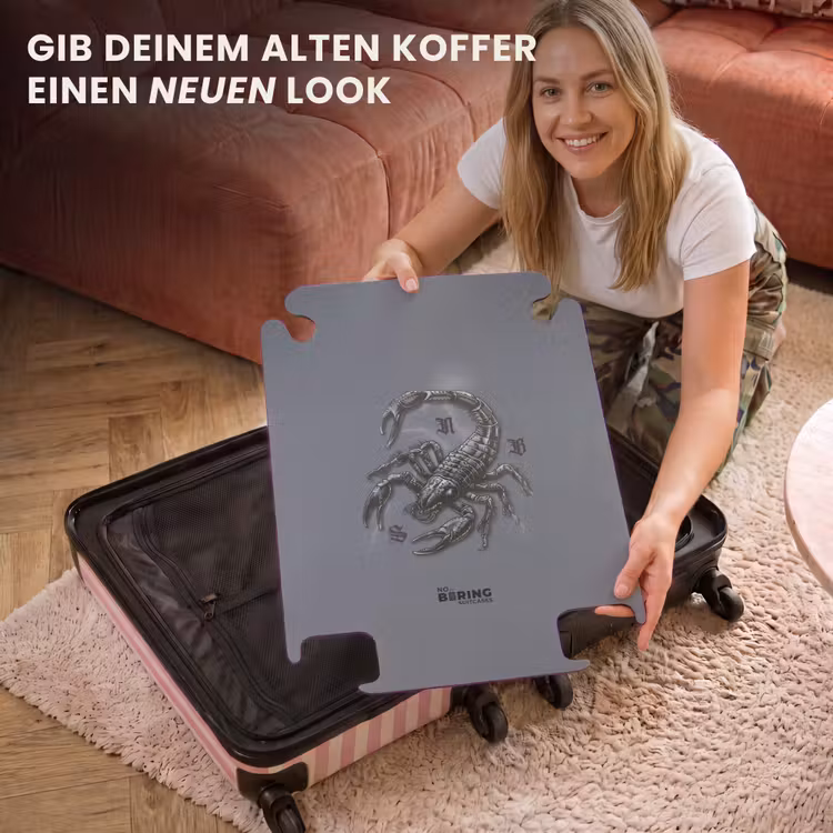 CaseSwap™ - Tattoo Stil- Realistischer Skorpion auf grauem Hintergrund — 3